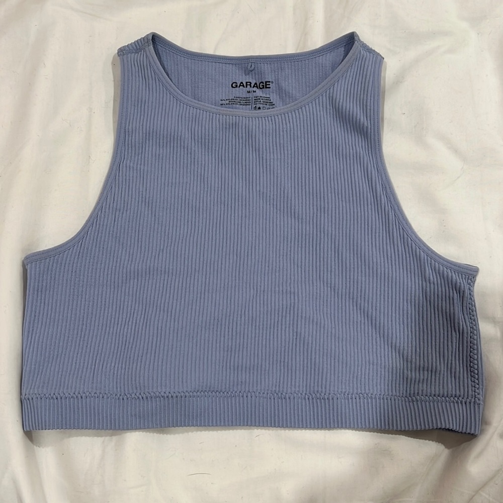 Garage Ribbed Cropped Tank